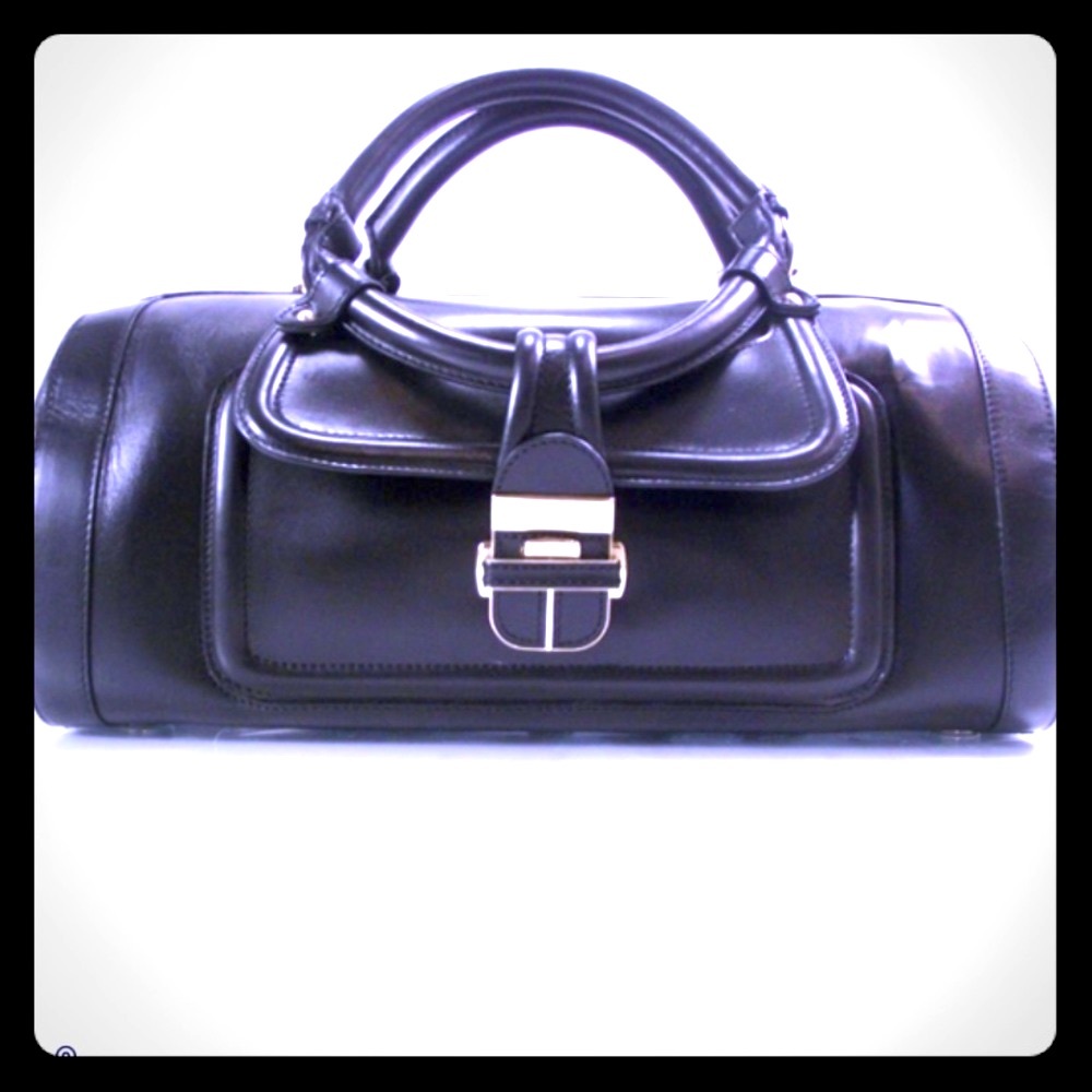 Jimmy Choo Leather Tahula Hillary Doctor Handbag